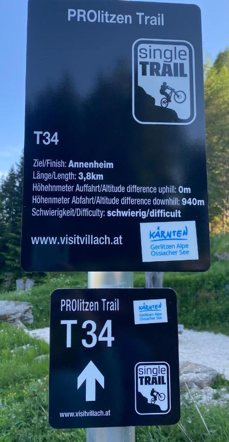 Hundefreundliche Bergwohnung Neben Der Skipiste - Mittelstation Skigebiet Gerlitzen Kanzelhohe Eksteriør billede